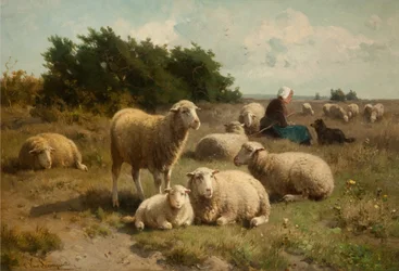 Dutch Landscape with Shepherdess